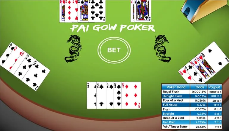 What are the principles for playing pai gow poker?